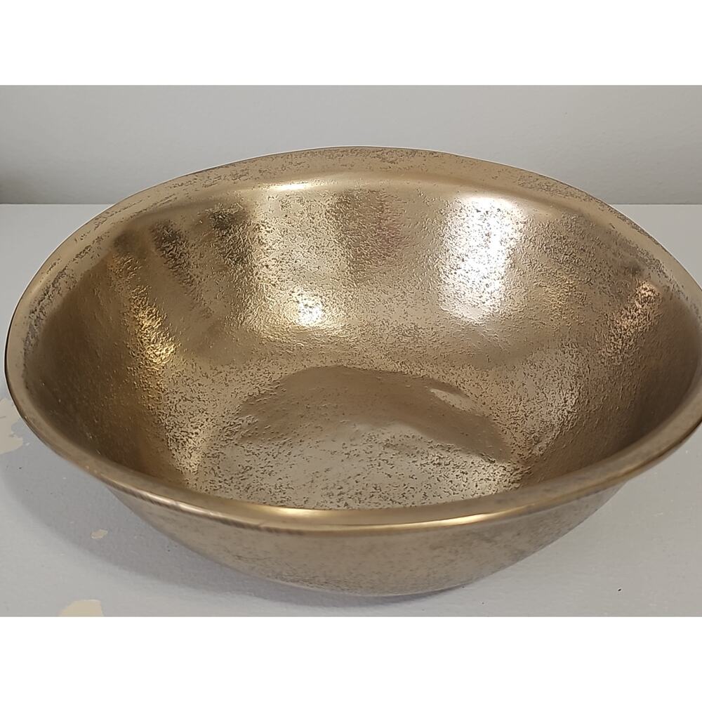 Aluminum Bowl Champagne Gold Cravings Chrissy Teigen 10" Texture Serving Bowl